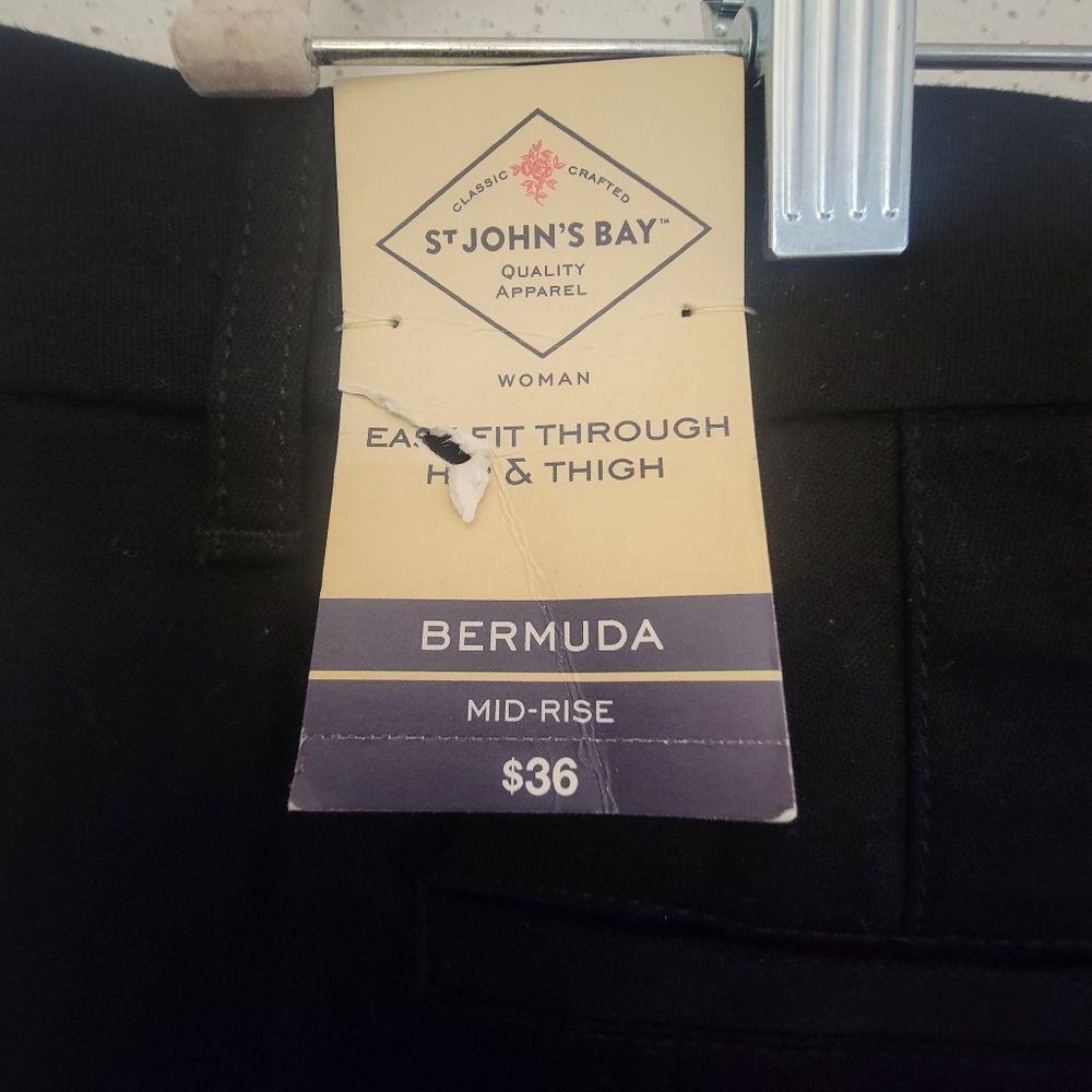 St. John's Bay Black Shorts